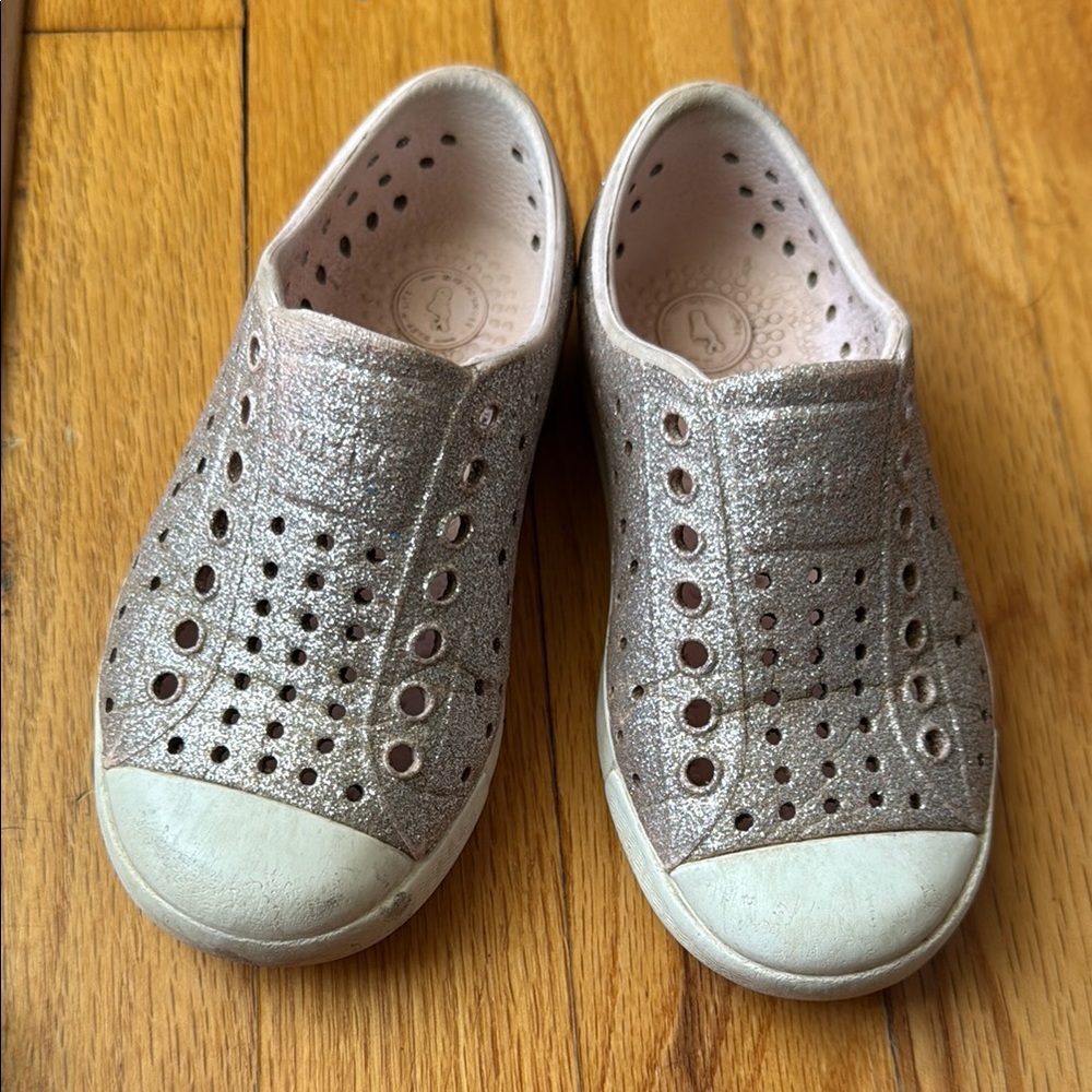 Kids Glittery Slip-On Natives